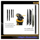 TOOLAN: 8-In-1 Multi Blades Hand Saw, Drywall Cutter. Hacksaw. Long Blade Hand Saw, Jab Saw, For Cutting Drywall, Sheetrock, Wood, Metel, Plastic, Plywood. Blade Quick Change Mechanism.