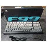 AULA F99 Pro Wireless Mechanical Keyboard-Silent Version,BT5.0/2.4GHz/USB-C Hot Swappable Custom Keyboard,Gasket Structure,Pre-lubed Linear Switches RGB Backlit Computer Gaming Keyboards,White