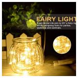 String Lights,Waterproof LED String Lights Fairy String Lights Starry ,Battery Operated String Lights for Indoor&Outdoor Decoration Wedding Home Parties Christmas Holiday. (Warm White, 10Ft/4pc)