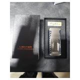 SOMGEM 5-in-1 Torch Lighter, Windproof Triple Jet Flame Butane Lighter with Built-in Cutter, Punch, Draw Enhancer and Holder Function, Refillable and Adjustable, Mens Gifts (Sold Without Gas)