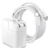 MacBook Pro Charger,30W MacBook Air Charger Fast Charging USB C Laptop Power Adapter,10FT Quick USB C Charging Cord for Mac Book Pro 16/15/14/13inch 2024/2023/2022/2021/2020/2019/M1 M2 M3 Mac Book Air