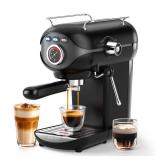 XIXUBX Espresso Machine, 20 BAR Pump Temperature Control, Compact Espresso Maker with Steam Milk Frother, Professional Coffee Makers for Home, Cappuccino, Latte, Gifts for Coffee Lover, Black