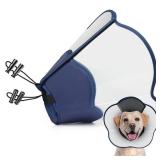 Hard & Heavy Plastic Dog Cone Collar Alternative for Lab Golden GSD (Small&Medium Sized) After Surgery, Large Adjustable Recovery Cone Anti-Lick, Elizabethan Protective Cone of Shame for Healing