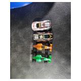 KETIEE Flex Tracks 16Ft for Kids: Flexible Race Car Ramp Track with 4 Small Racecars and 8 Suction Cups Compatible with Diecast 1/64th Cars, Rolls Up Portable Racetrack for Ages 3 & Up