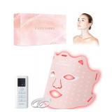 SDKWDH LED Light Therapy Mask, Red Light Therapy for Face - Red Light for Anti-Aging & Wrinkles, Blue for Acne, IR for Deep Repair, At-Home Device, FDA Cleared, Portable & Rechargeable, Pink