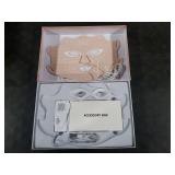 SDKWDH LED Light Therapy Mask, Red Light Therapy for Face - Red Light for Anti-Aging & Wrinkles, Blue for Acne, IR for Deep Repair, At-Home Device, FDA Cleared, Portable & Rechargeable, Pink