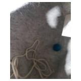 MEOWFIA Cat Cave Premium Felt Cat Bed for Indoor Cats, Handmade Merino Wool (Light Grey, Medium)