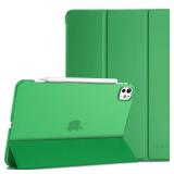ProCase Smart Case for iPad Pro 11 Inch M5 2025/M4 2024 (Model: A3357/A3358/A3359/A2836/A2837/A3006), Slim Folio Stand Hard Back Shell Protective Tablet Cover for iPad Pro 11 6th/5th Gen -LightGreen