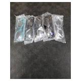 CCVOO 1.5 Reading Glasses for Women 5-Pack Blue Light Filtering, Spring Hinges, Lightweight Readers