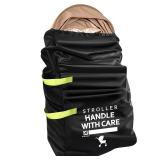 Guiseapue Stroller Bag for Airplane: Airplane Travel Essentials, Stroller Cover for Air Travel, 46 H x 21 W x 13 D for Single, Double, Jogging Stroller, Nuna Doona Cybex Mockingbird Uppababy