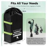 Guiseapue Stroller Bag for Airplane: Airplane Travel Essentials, Stroller Cover for Air Travel, 46 H x 21 W x 13 D for Single, Double, Jogging Stroller, Nuna Doona Cybex Mockingbird Uppababy