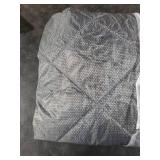 Wohomzy Thermal Door Curtain Fits Doors Size 38x82 Curtain Size 41x84, Magnetic Insulated Curtain Side Open Keep Warm in Winter Cool in Summer,Diamond Pattern,Gray