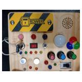 Sumsoltic Busy Board,Montessori Toys for 1-3 Year Old Boys & Girls,Travel Educational Learning Activities for Toddlers,Sensory Toy for Kids with Autism (Busy Board v5)