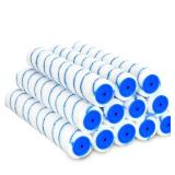 Leumoi 12 Pcs 14 Inch 3/8 Nap Paint Roller Covers Bulk Microfiber Refill Roller Cover with End Caps Painter Lint Free Paint Kit Home Repair Tools for Most Types of Surfaces