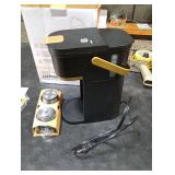 Tastyle Single Serve One Cup Coffee Maker, for K Cups and Grounds, Mini Coffee Maker with Portable Handle, 6 to 12 Oz Brew Size, for Travel, Camping, Office, RV and Dorm, 120V, Black and Gold