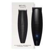 Bevel Beard Travel Trimmer SE for Men - Lightweight Cordless Mustache Trimmer, 4 Hour Rechargeable Battery Life, Tool Free Adjustable Zero Gapped Blade, Barber Supplies, Black (Packaging May Vary)