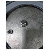 Microwave Splatter Cover Vented Glass Splatter Guard Lid with Collapsible Silicone for Food as Pot Cover Plate 10.8 inch for 6 7 8 9 10 inch Plate Bowl