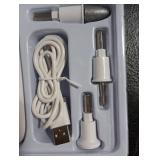 Professional Manicure Pedicure Kit, Electric Nail File Set, Cordless Electric Nail Drill Machine, 5 Speeds Hand Foot Care Tool for Nail Grind Trim Polish(White)