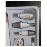 Professional Manicure Pedicure Kit, Electric Nail File Set, Cordless Electric Nail Drill Machine, 5 Speeds Hand Foot Care Tool for Nail Grind Trim Polish(White)