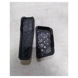 Car Pedal Covers, Aluminum Alloy Non-Slip Gas and Brake Pedals Covers, Car Accessories Auto No Drilling Accelerator Pedal Covers Replacement for Dodge 2009-2022 Challenger Charger Chrysler 300C