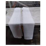 MIULEE White Linen Curtains Short 45 Inch Length 2 Panels for Kitchen Bedroom, Soft Thick Linen Textured Window Drapes Semi Sheer Light Filtering Back Tab Rod Pocket Burlap Look Decor