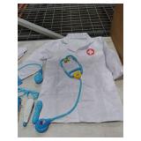 Fajiabao Doctor Kit for Toddlers 3-5 Preschool Dress Up Toddler Toys 2-3 Kids Doctors Play Set with Costume, Toy Stethoscope & Medical Bag for Pretend Play Gift for 2 3 4 Year Old Girls (Blue)