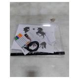 Hansanti LED Note Board with Colors, 13.7X10 Light Up Acrylic Dry Erase Board Led Drawing Board 7 Colors Message Board Night Light with 7 Markers for Birthday Party Christmas Gift