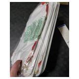 FoldTier 4 Pcs Christmas Storage Baskets for Gifts Large Foldable Christmas Baskets with Handles Xmas Winter Storage Boxes Farmhouse Xmas Gift Bins for Office Home Nursery Cloth Holiday Favors(Rustic)