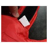 ASENKU Dog Winter Coat, Fleece Doggie Jacket Plaid Reversible Vest Waterproof Windproof Cold Weather Clothes for Small Medium Large Dogs(Red, M)