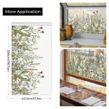ADD.HERES Window Privacy Film,Colorful Floral Window Stickers,Removable DIY Bouquet Static Clings, Decals for Home School Office Party Supplies, Wildflower Reverie, 17.5 x 78.7 in