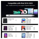 Aspaper Stylus Pen for iPad 2025-2018 with 13mins Fast Charge,Tilt Sensitive Palm Rejection Pencil for 11th A16,10th/9th/8th/7th/6th, Air 11/13 M2/M3,Pro 11/13 M4/M5,Pro 12.9,Air 5/4/3,Mini 7/6/5