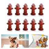 Dog Pee Pad Trainer 20Pcs Hydrant Shaped Pet Diaper Pad Guide for Small Dogs, Puppies Dogs Potty Pee Training Pad Guide, 7.3 x 3.9in Small Hydrant Post Paper Card