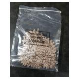 Chuangdi 50 Piece Christmas Rose Gold Snowflake Ornaments Christmas Tree Decorations, Hanging Xmas Decorations, Plastic Glitter Snow Flakes for Winter Party