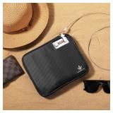 KOSMCCO Anti-Theft Locking Beach Bag, 9x7.5-inch Portable Beach Safe for Securing Your Valuables and Phone Black