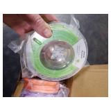 AMOLEN Silk Glow in The Dark Filament Multicolor, Glow Filament Silk Green, Blue, Purple, Orange Red 1.75mm PLA Filament, Dimensional Accuracy +/- 0.02 mm, 200g X 4 Pack