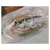 Leelosp Accessory Cord with Replacement Light Bulbs, 120V 0.7W Blow Mold Light Cords with Double Spare Fuse for Dept 56 Christmas Village Crafts Projects Decor (4 Pack)