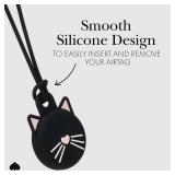 Kate Spade New York AirTag Holder - Protective Case for Apple AirTag - Black Cat