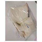 Modatope White Knee High Boots for Women Fold Over Boots Chunky Heel Pointed Toe Tall Long Shark Boots Size 8.5