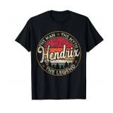 Hendrix The Man The Myth The Legend Personalized Name T-Shirt Large