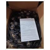 Lightdot 150FT Outdoor String Lights, LED Bistro String Lights with Shatterproof ST38 Bulbs, 2700K Dimmable, Waterproof Hanging Lights for Porch, Party, Garden, Backyard, Balcony - ETL Listed