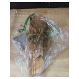 Suzile Set of 3 Small Rustic Wave Edge Floating Shelf 3 Size Live Edge Wooden Shelf with Metal Bracket Wall Mounted Display Ledge Shelves Farmhouse Vintage Wall Decor for Living Room Bedroom (Brown)