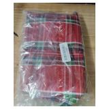 Newbridge Hamilton Red Tartan Plaid Christmas Vinyl Tablecloth with Flannel Backing â Traditional Holiday Red, Green & Black Plaid Wipe Clean Table Cover, 70 Inch Round