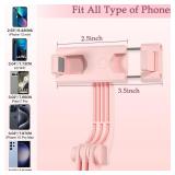 Selfie Stick Tripod with Fill Light, Phone Selfie Stick,Durable Stainless Steel Design,Bluetooth Remote Control,and Stable Three-Legged Support for Live Broadcasts,Video Shooting (Pink)