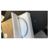 10x Large Wall Mounted Makeup Mirrror, Height Adjustable Lighted Mirror, 8\" Double Sided Mirror, 1X/10X Magnifying Bathroom Mirror, 360Â° Rotation Adjustable, Detachable Ring, 3 Color Lights