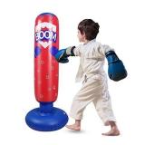 Inflatable Punching Bag for Kids, Boy Boxing Bag for Kid, Punching Bag for Practicing Karate, Taekwondo, De-Stress Boxing Bag.(50 inch, Red)