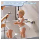 Baby Shower Stand - Wall Mount Baby Shower Standing Support | Adjustable Height Soporte para BaÃ±era de BebÃ© | Foldable Baby Bath Support Stand for 6-36 Months Toddler Standing Assistance