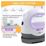 HTVRONT Heat Press Mini Heat Press Machine, Small Heat Press Portable Iron Press Machine for T Shirts, Hats, Heating Transfer Projects (Lavender Purple)