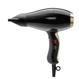 Elchim 3900 Healthy Ionic Ceramic Professional Hair Dryer with Powerful Airflow and Low EMF Technology - Black & Gold