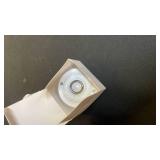 Dreyoo Round Metal Doorbell Push Button, Black Wired Lighted Up LED Doorbell Button Replacement Solid Iron Door Bell for Home Universal Garage Door Opener Switch (Matte White)