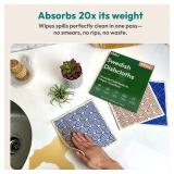 FEBU Swedish Dishcloths for Kitchen | 5 Pack Fresh Flowers Reusable Paper Towels Washable | Swedish Dish Towels | Non-Scratch Cellulose Sponge Cloths | No Odor, Biodegradable Cleaning Cloths